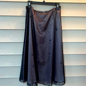 Express A-line embellished skirt